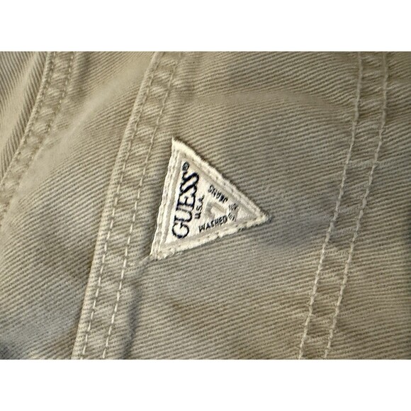 Vtg 90's Guess Jeans Men 32  Khaki Tan Button Fly Relaxed Baggy USA Y2k - Picture 11 of 11